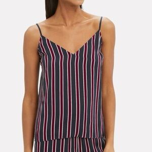Frame Top Blue and Red Striped Classic Cami Size Extra Small Adjustable Straps